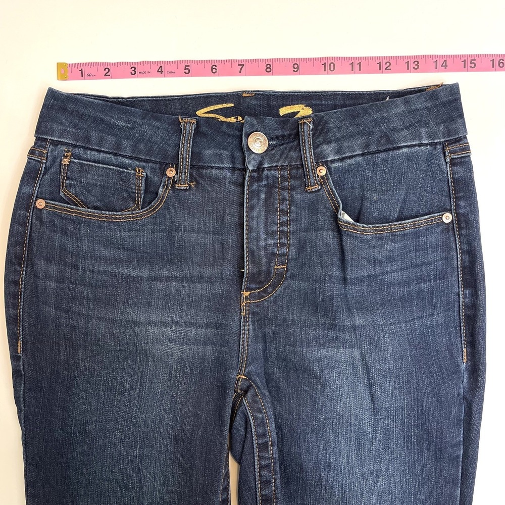 Seven 7 Women's Tummyless High Rise  Skinny Jean 4 Dark Wash
